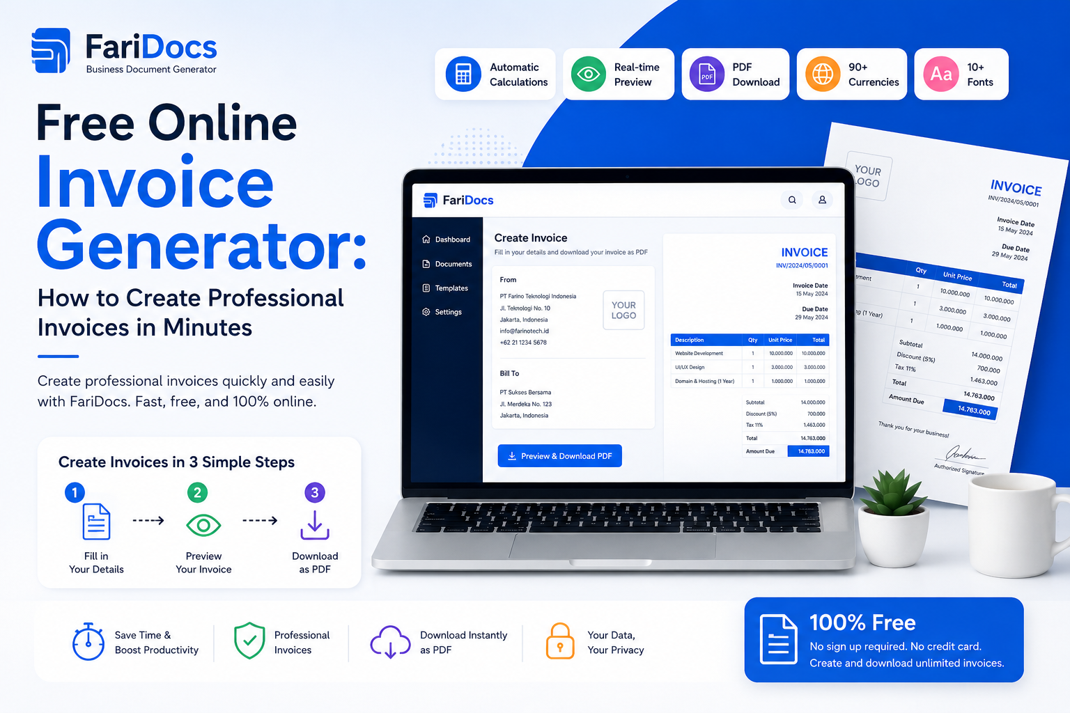 Invoice Generator Online Gratis: Cara Membuat Invoice Profesional dalam Hitungan Menit