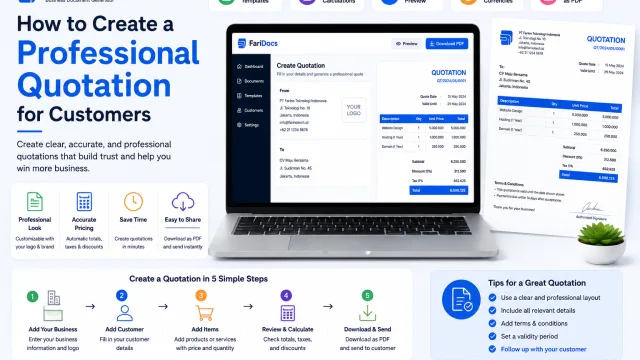 Cara Membuat Quotation Profesional untuk Customer