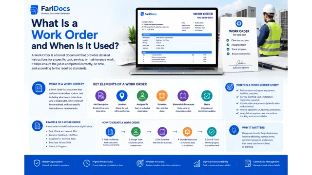 Apa Itu Work Order dan Kapan Digunakan?