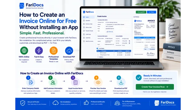 Cara Membuat Invoice Online Gratis Tanpa Instal Aplikasi
