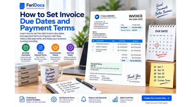 Cara Menentukan Jatuh Tempo dan Termin Pembayaran Invoice